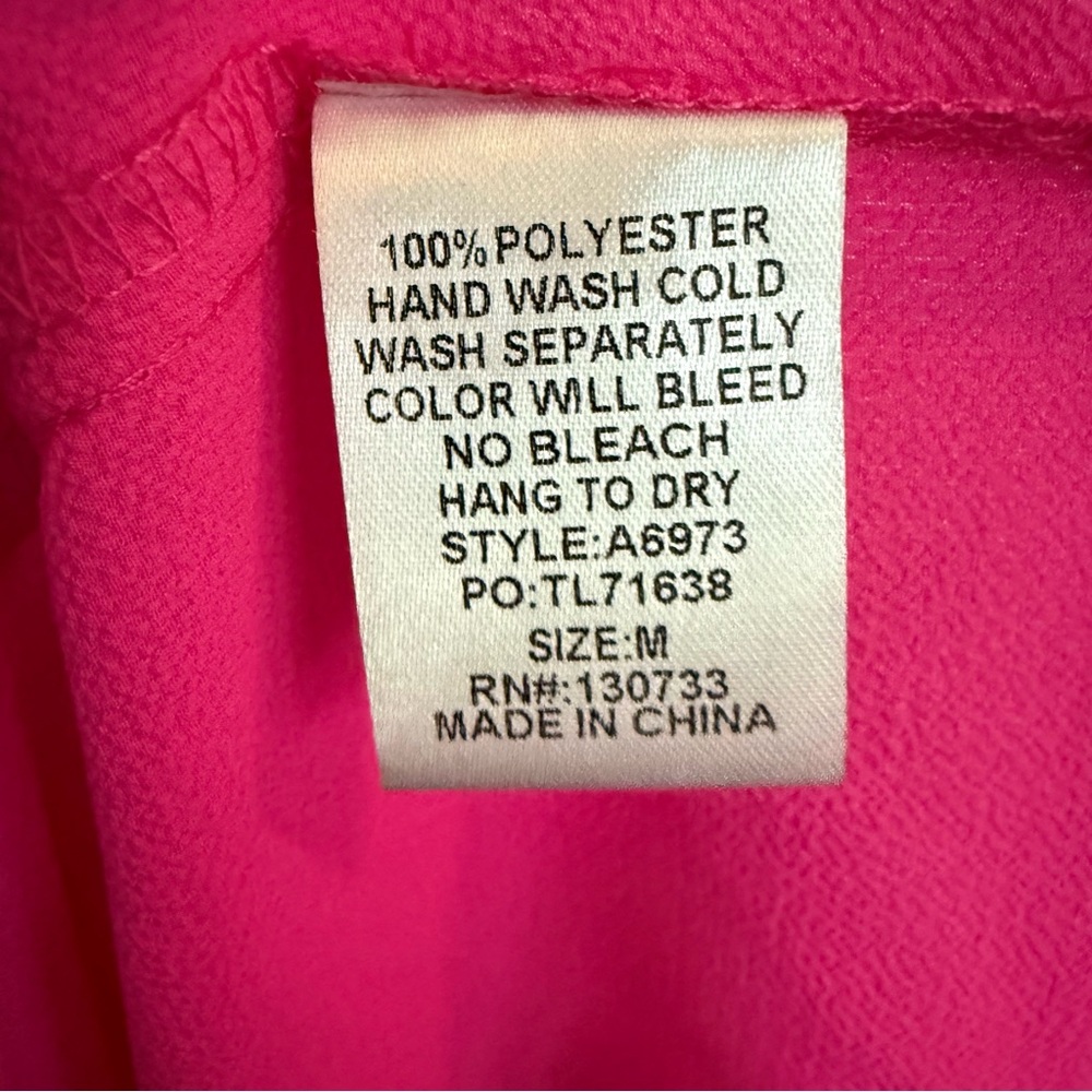 Umgee Pink Ruffled Women's Dress - Picture 3 of 4